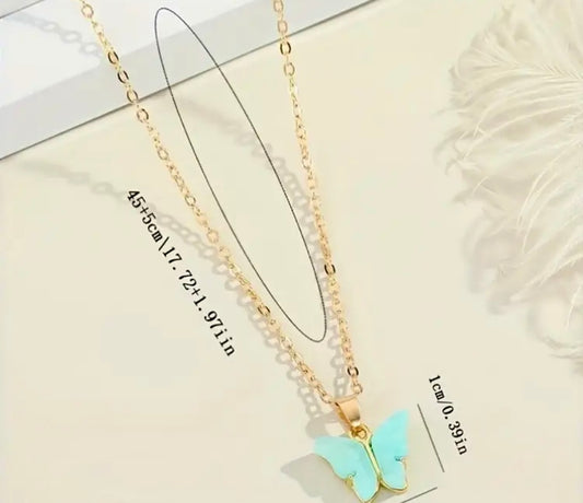 Minimalist And Versatile Acrylic Butterfly Necklaces