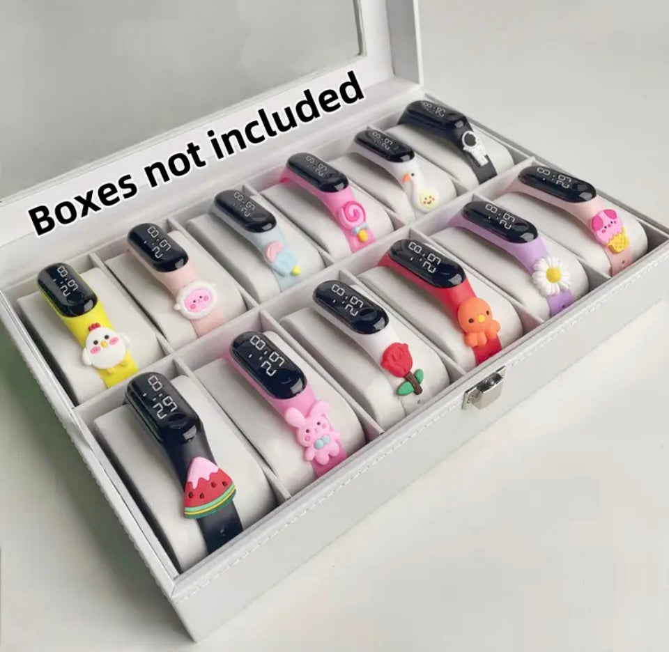 LED Touch Screen Wrist Watches with Cartoon Characters