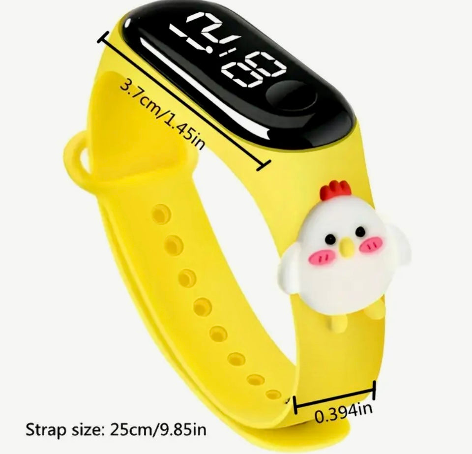 LED Touch Screen Wrist Watches with Cartoon Characters